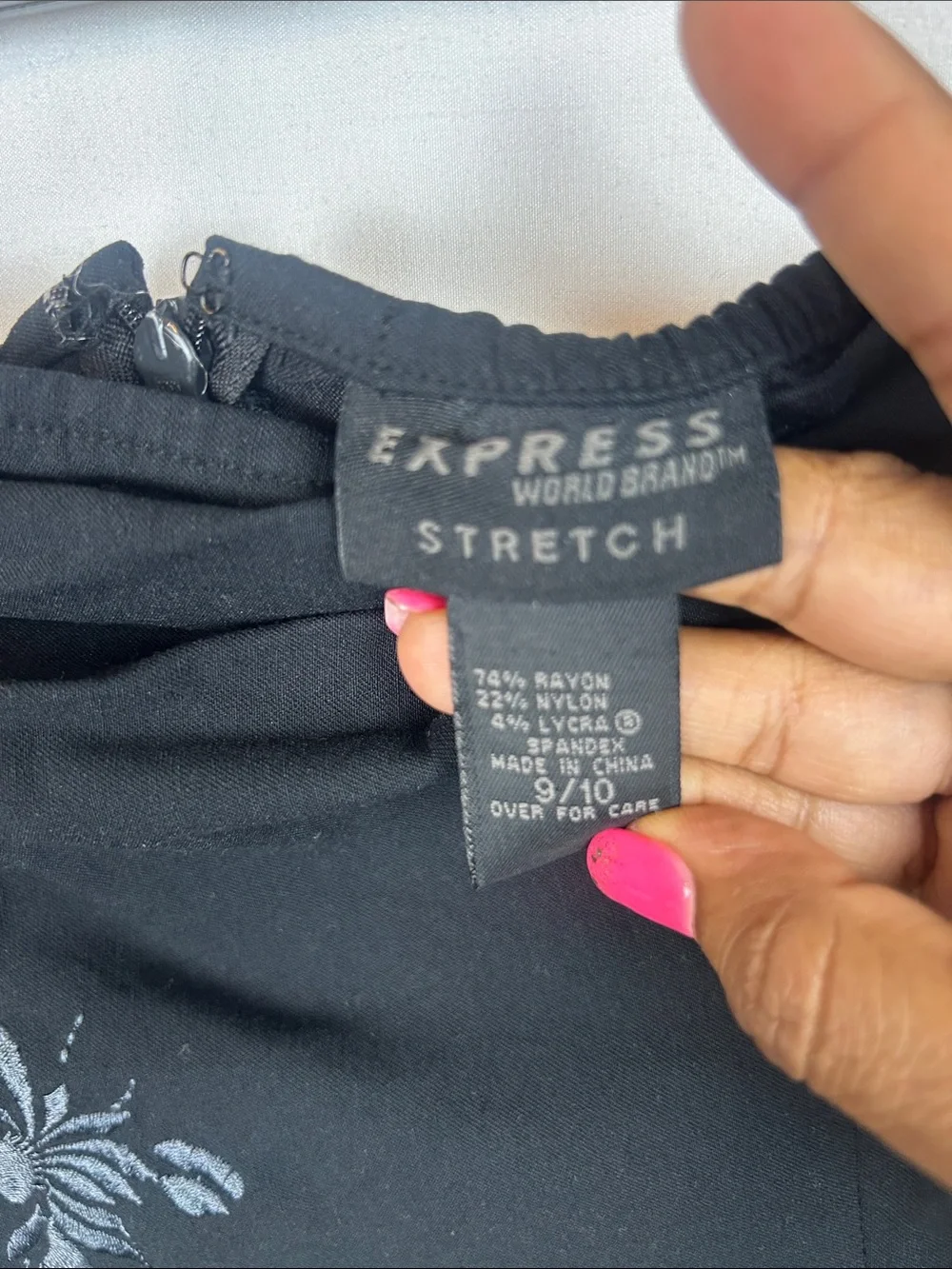 Express strapless dress